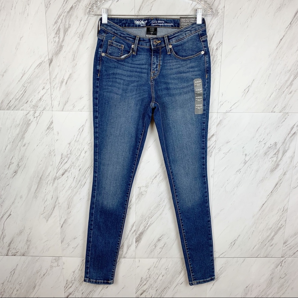 Mossimo Mid-Rise Curvy Skinny‎ Power Stretch Jeans
